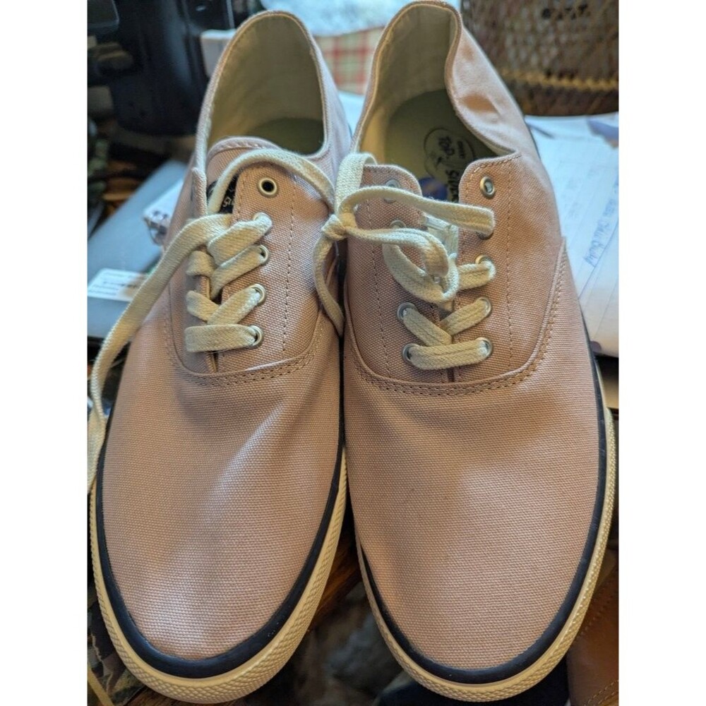 Women's NWOT Women's Blush Sperry Top-Sider Canvas Shoes Sts89639 Sz 11m